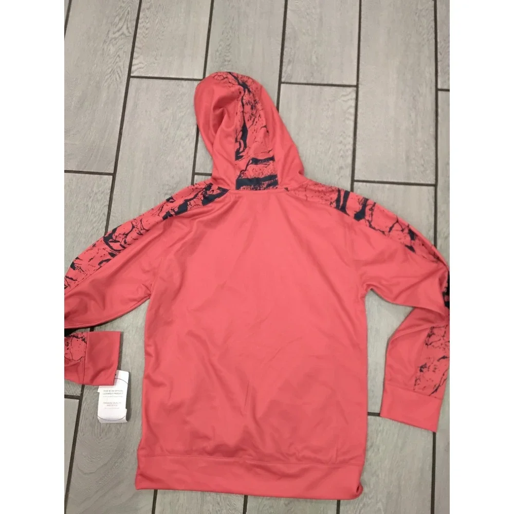 NHL Washington Capitals Youth Red Marble Print Performance Hoodie Size L 14/16